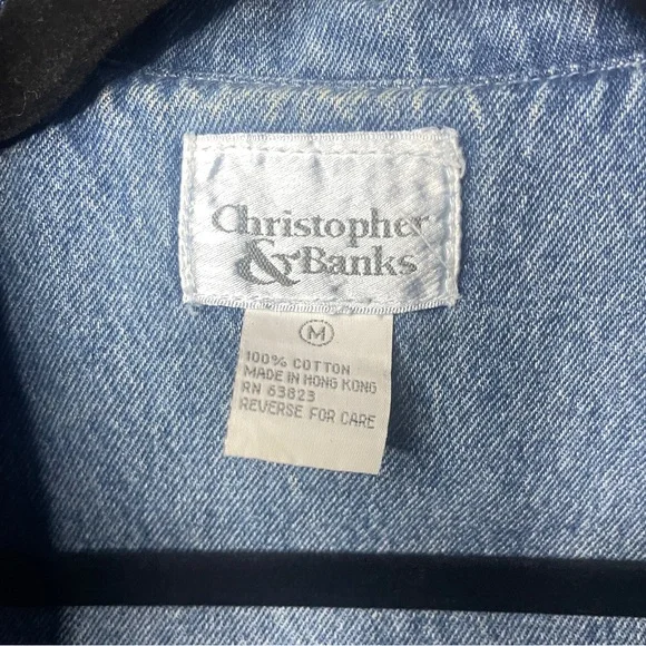 Vintage Y2K Rosette Crochet Denim Jacket - Picture 9 of 10